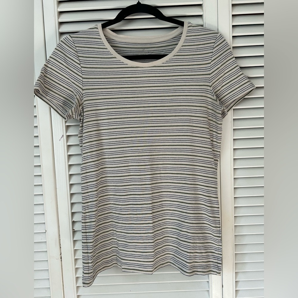 Striped Short Sleeve Top